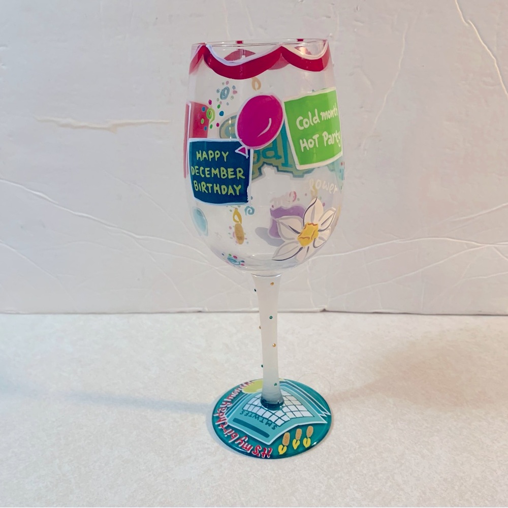 Lolita “December Birthday” Wine Glass